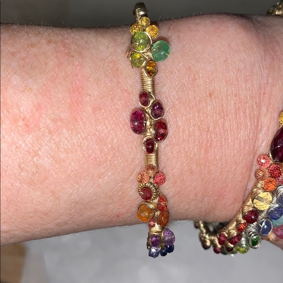 Genuine Gemstone Bracelets*Rubys,Amythest,Peridot - Picture 3 of 16